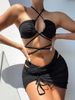 Verve 2025 Multicolor Sexy Swimsuit Reverse Wear Three-Piece Set Bikini Swimwear For Women_ecoleips.com