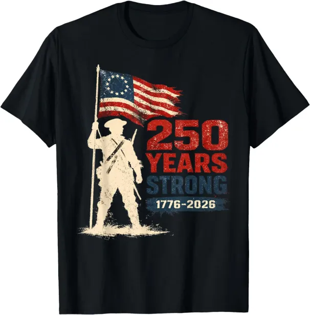 Women's T-Shirts America US Flag 250 1776 2026 250th Anniversary 4th Of July T-Shirt_ecoleips.com
