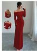 K One Shoulder Fashionable Slim Fit Temperament Socialite Sexy Hip Hugging Dress Women's Clothing_ecoleips.com