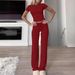 Casual Suits, Short-Sleeved Shirts, Long Pants, Home Wear, Sportswear, Yoga Wear_ecoleips.com