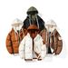 Men's Winter Two-Piece Hooded Puffer Jacket With Graphene Lining, Thickened Streetwear Coat For Teens & Couples (Caramel/Black/Cream/Coffee)_ecoleips.com