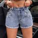 Women's Clothing INS Casual Curling Tassel Jeans Shorts_ecoleips.com