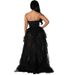 Women's mid-length lace hip-hugging one-neck dress red popular sexy see-through adult evening dress_ecoleips.com
