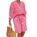Voya Women's 2026 Summer New European And American Cotton-linen Women's Fashion Loose Casual Suit_ecoleips.com