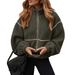 Unisex Fleece-Lined Collar Coat – Color-Block Polyester Jacket For Men & Women (S-XXL, 5 Neutral Tones)_ecoleips.com