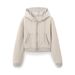 Vintage-Inspired Women's Two-Tone Crop Hoodie & Flared Pants Set – Stylish Polyester Lounge Outfit For Casual & Office Wear (Blue/Black/Beige, S/M/L)_ecoleips.com