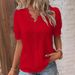 Independent Station Cross-Border Trade 2023 Summer New Fashion Hollow Short Sleeve European And American Women's_ecoleips.com