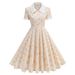 Retro Hepburn Style Women's Dress Perfect For Photoshoots Commuting Girls' Parties Picnics And Outings_ecoleips.com