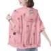 Summer Fashion Sunscreen Clothes, Leaf Explosion Sunscreen Clothes, Breathable Light Jacket Loose Version_ecoleips.com