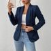 Women's Casual Blazer In Multiple Colors, Slim-fit, Slimming, Versatile For Commuting, Long-sleeved, European And_ecoleips.com