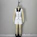 Women's High-End Fashion Two-Piece Set Color Block Black White Vest And Shorts Suitable For Work And Leisure Style_ecoleips.com