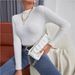 Slim Fit Semi-Turtle Neck Sweater – Breathable Acrylic-Nylon Blend (S-XL, Minimalist Colors, Office-to-Brunch Essential)_ecoleips.com