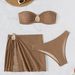 European American Style Skirt Bikini Three Piece Set Swimwear Beach Foreign Trade 2025 New Cross Border Hot Spring Two Piece Swimsuit for Women_ecoleips.com