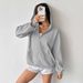AD678 Foreign Trade European And American Style Cross-Border New Hot-Selling Hooded Cardigan Jacket Sports Casual_ecoleips.com
