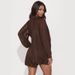 New Autumn Winter Foreign Trade European And American Women's Fashion Solid Color Puff Sleeve Long-sleeve Top Slim-fit Pencil Skirt Shirt Set
_ecoleips.com