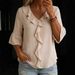 2026 Spring/Summer New European And American Fashion V-neck Ruffled Loose Blouse For Cross-Border Trade_ecoleips.com