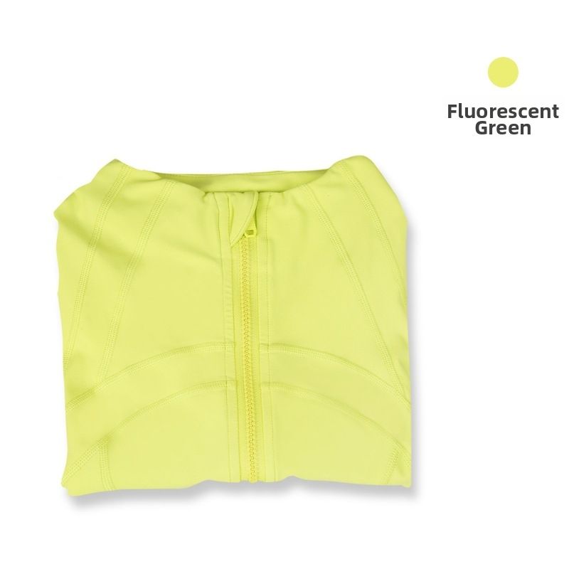 Women's Slim-Fit Performance Jacket Long Sleeve Athletic Zip up Breathable Stretch Fabric Stand Collar for Running Yoga Gym_ecoleips.com