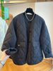 girl Vintage Quilted Diamond Pattern Round Neck Cotton Jacket For Women Winter Loose Casual Trendy Top Coat_ecoleips.com