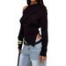 DiYun European American Casual Vacation Solid Color Long-sleeve Knitted Sweater Women's Clothing 2025 Autumn And Winter_ecoleips.com
