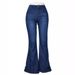 Women's Clothing Thin High Waist Slightly Elastic Wide Leg Jeans For Women_ecoleips.com
