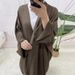 Muslim Dress Women Elegant Two-Tone Knit Muslim Dress – Turkish Dubai Style Long Sleeve Abaya_ecoleips.com