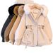 Women's Winter Jacket Fashionable and Versatile Plus Velvet Thick Fur All-in-One Jacket_ecoleips.com