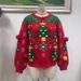 Festive Christmas Sweater For Women – Cozy Knit Pullover With Faux Fur Accents (XS-XXL, Classic Red)_ecoleips.com