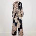 Women's Clothing Women's Retro Geometric Print Lace Up Waist Shirt Two Piece Spring Loose Wide Leg Pants Suit_ecoleips.com