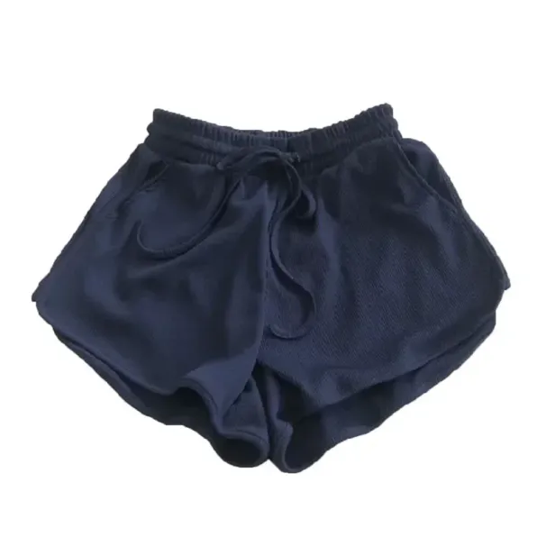 Pajama Cotton Loose-fitting Shorts Pants Bottoms Gauze Sleep Solid Home Summer Women Thin_ecoleips.com