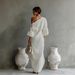 Spring Summer Women's Cotton Linen Long Dress High-End Long Sleeve Elegant And Sophisticated Style_ecoleips.com