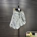 Vintage Wash Denim A-Line Puff Skirt Multi-Pocket Distressed Light Blue Mini Skirt for Street Style Women's Bottoms_ecoleips.com