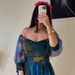 Elegant Floral Print Chiffon Dress - A-Line Midi Dress With V-Neck & Short Sleeves For Women, Breathable & Comfortable, Perfect For Spring & Summer_ecoleips.com