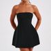 Women's Clothing Sexy Strapless A-Line Dress Slim Fit Short Casual Elegant Fashion European Style Spring Summer_ecoleips.com