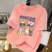 Women's Pure Cotton Short Sleeve T-Shirt Breathable Summer Design Loose Top Niche American Korean Style 2024 New_ecoleips.com