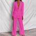 Women's fashion long sleeve suit straight trouser suit_ecoleips.com