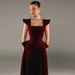 Elegant Women's Slim Fit Midi Dress Square Neck European American Style Spring New Clothing_ecoleips.com
