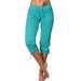 Women's Mid-Waist Drawstring Jogger Pants Casual Spring/Summer Fashion with Pockets Cropped Trousers European American Style_ecoleips.com