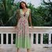 Green Floral One Piece Swimsuit Set For Women American Style Hot Selling Item New_ecoleips.com