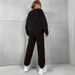Men's Winter Fleece-Lined Hoodie Set Long Sleeve Print Sweatshirt And Jogger Pants Red Black S-XXL_ecoleips.com