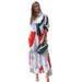Cross-border Independent Website 2025 Autumn Winter New European And American Women's Fashion Casual Printed Loose Shirt_ecoleips.com