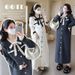 Autumn New Korean Fashion Bow Long Loose Maternity Dress_ecoleips.com
