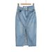 Women's Clothing Front Slit Denim Skirt For Women Summer New Retro Hot Girl Style High Waist Slim Hip Wrapped Midi Skirt_ecoleips.com