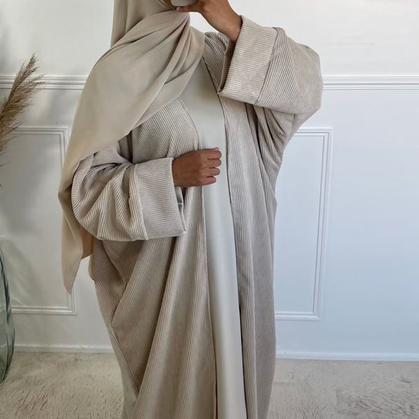 Elegant Long-Sleeve Maxi Dress With Asymmetrical Hem – Boho Chic Winter Dress For Women (Available In Beige, Brown, Gray, Black & Khaki)_ecoleips.com