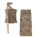 Women's Clothing Casual Fashion Animal Print Tulle Tulle Tube Top Suit_ecoleips.com