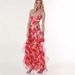 Women's Clothing New Spring And Summer Strapless Women's Fashion Chiffon Print Fairy Long Temperament Evening Dress_ecoleips.com