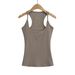Purely Alluring Sexy Low-cut Square-neck Collarbone-revealing Stylish Camisole For Women, Slim-fit And Figure-flattering_ecoleips.com