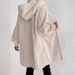 Oversized Fleece Hooded Coat – Women’s Long Sleeve Plush Jacket (S-3XL, Beige/Pink/Black/Red/Gray/White/Blue, Korean Streetwear Style)_ecoleips.com