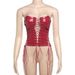 Aria Basics Aria Basics Cross-border European And American Style 2024 Summer New Women's One-shoulder Slim-fit Backless PU Leather Strap_ecoleips.com