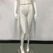 2025 Autumn Winter New Women's Diamond Chain Tassel Long Sexy Sheer Super Shiny Hot Girl Skirt_ecoleips.com