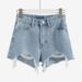 Women’s High-Waisted Distressed Denim Shorts – Frayed Hem & Button Details, Summer Casual Shorts In Black & More_ecoleips.com